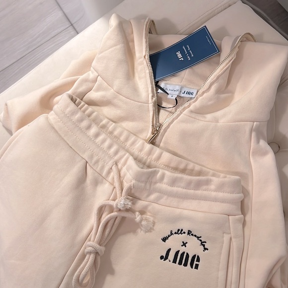 Soft Atlantic Beige Sweat Set with shorts by J.ING - Picture 10 of 12